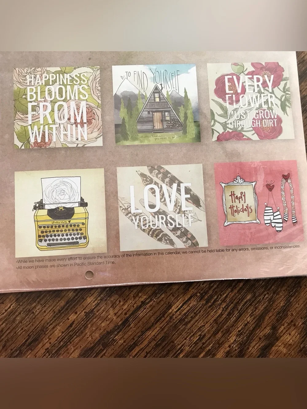 2017  Inspirational Follow your Dreams Calendar
